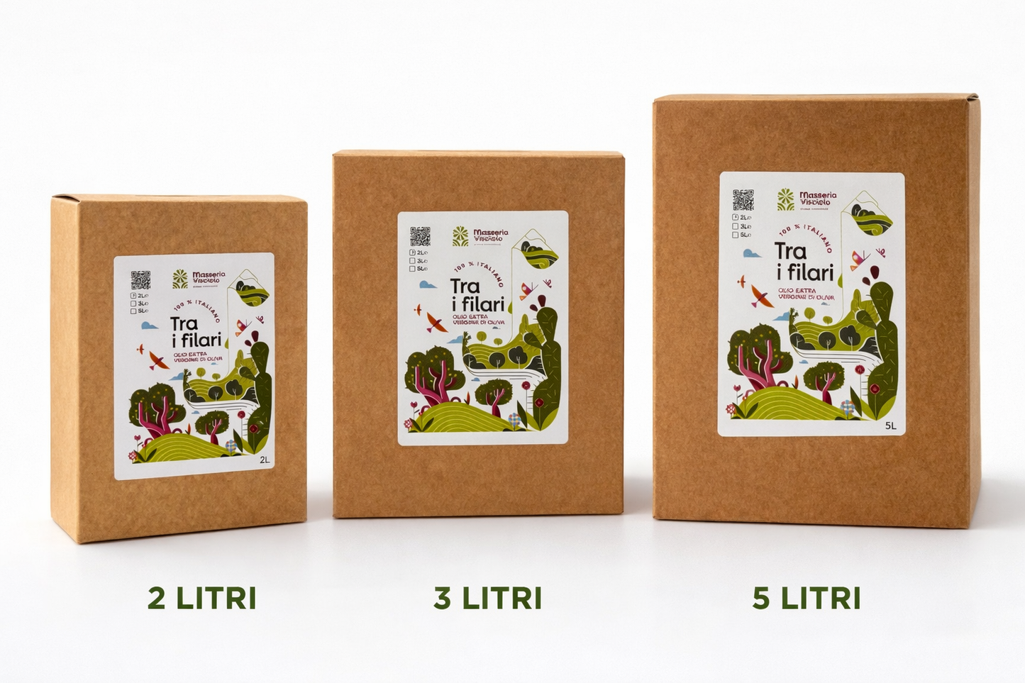 Tra i Filari - 2, 3, 5 litri Bag in box - olio extravergine di oliva
